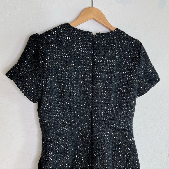 Ann Taylor Sparkle Button Trim Sequin Tweed Dress - Picture 10 of 10